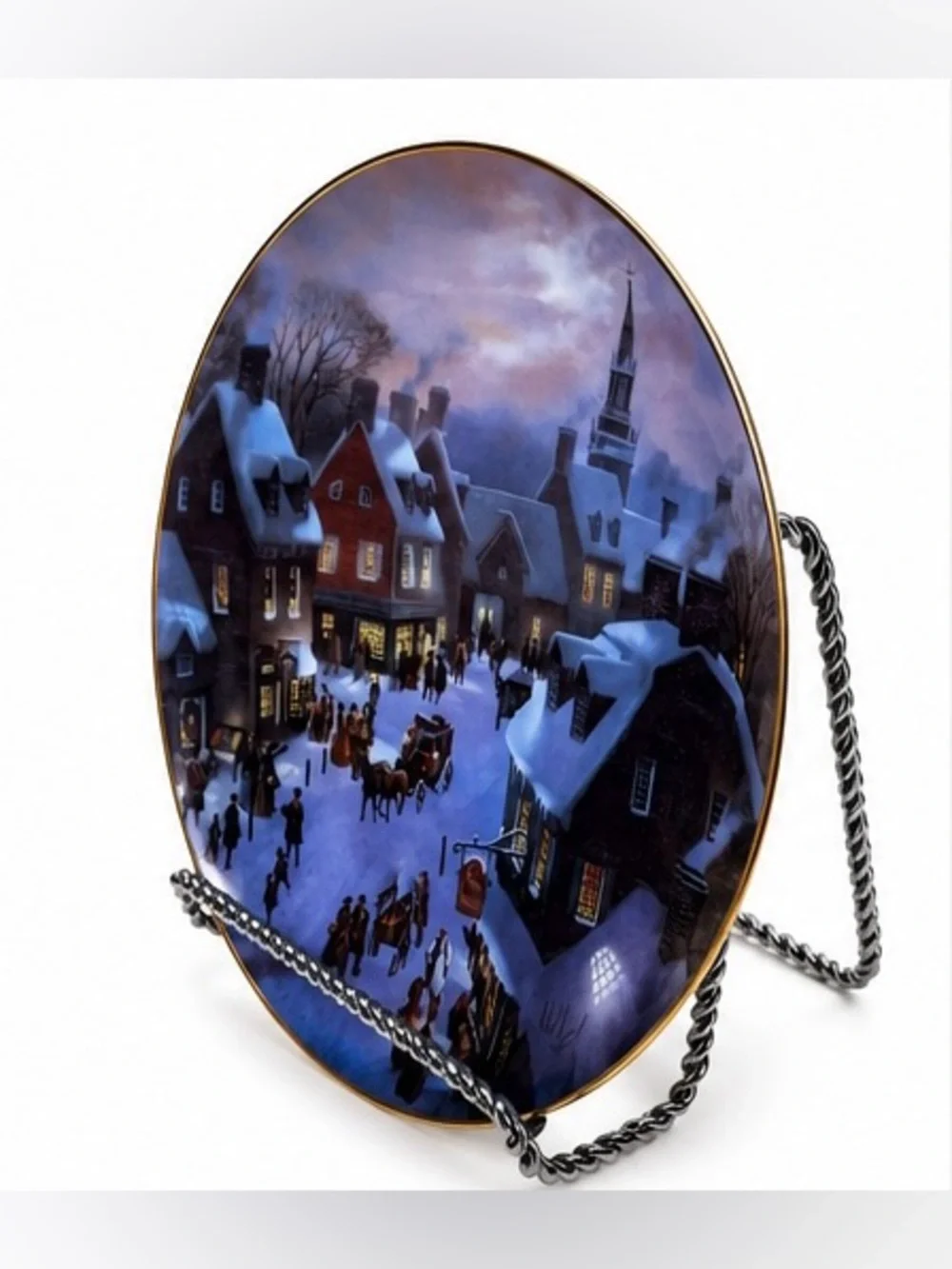 Lloyd Garrison The Toy Store Christmas Collector Plate 1990 W.S. George Scenes